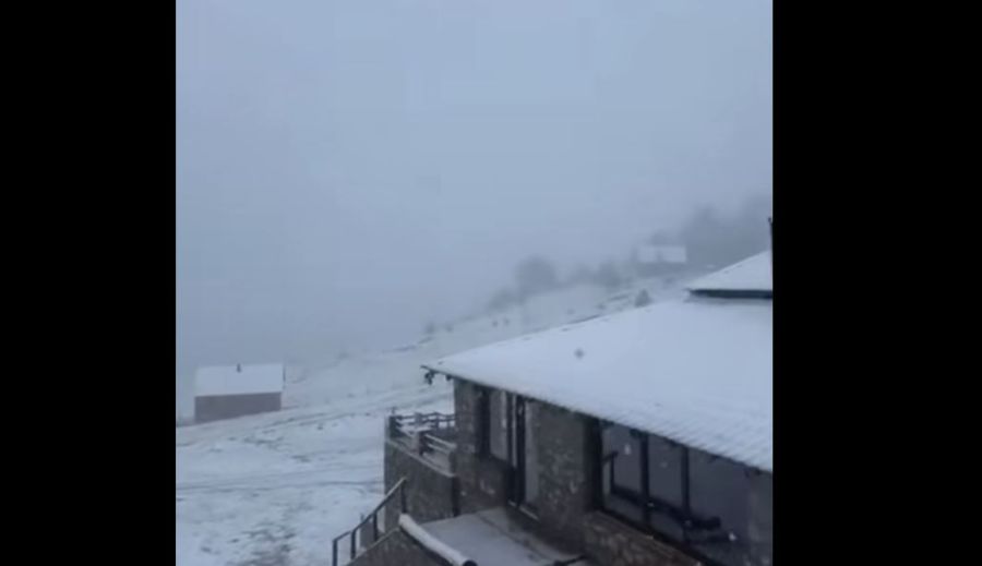 Kosova’da Yaz Öncesi Sürpriz Kar Yağışı 