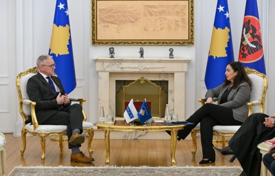Osmani, Yeni AGİT Kosova Büyükelçisi Gerard McGurk ile Görüştü Osmani, Yeni AGİT Kosova Büyükelçisi Gerard McGurk ile Görüştü
