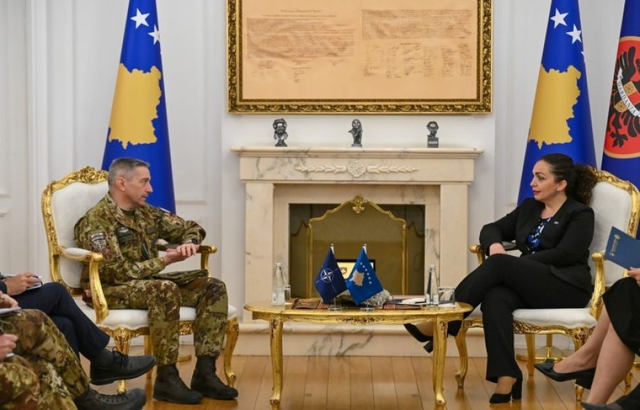 KFOR Komutanı Barduani, Cumhurbaşkanı Osmani ile Görüştü
