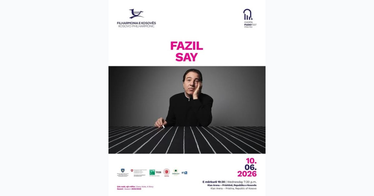 Fazıl Say, Chopin Piano Fest 2026 Kapsamında Priştine’de Sahne Alacak